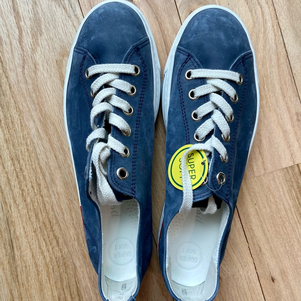 Paul Green Carly 2.0 Indigo Nubuk Sneakers Sz 11